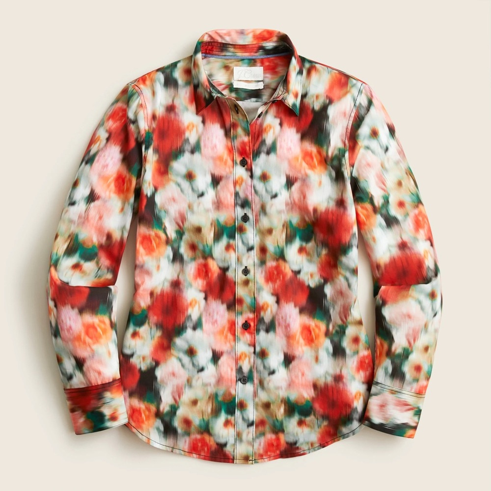 J crew long sleeve Liberty® Hazy Days floral slim fit collared shirt NWT